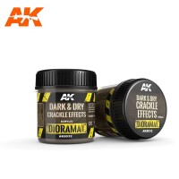 AK Interactive Dark & Dry Crackle Effects 100ml 2