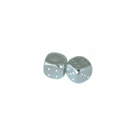 Silver Plated Metallic 2x W6 16mm with pips Pair 2
