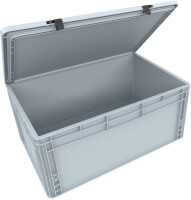 Eurobehälter / Euro Box mit Scharnierdeckel ED 64/32 HG