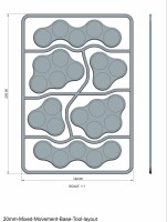Victrix Plastic Skirmish Movement Trays for 20mm round Bases