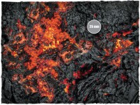 Deep Cut Studio Wargames Terrain Mat Realm of Fire 4x4 4