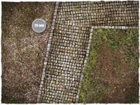 Deep Cut Studio Wargames Terrain Mat Cobblestone Streets 4x4