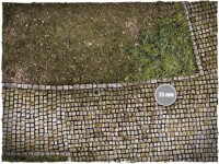 Deep Cut Studio Wargames Terrain Mat Cobblestone Streets 4x6