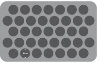 Half-Size Schaumstoff 50 mm (37 runde Fächer) 4