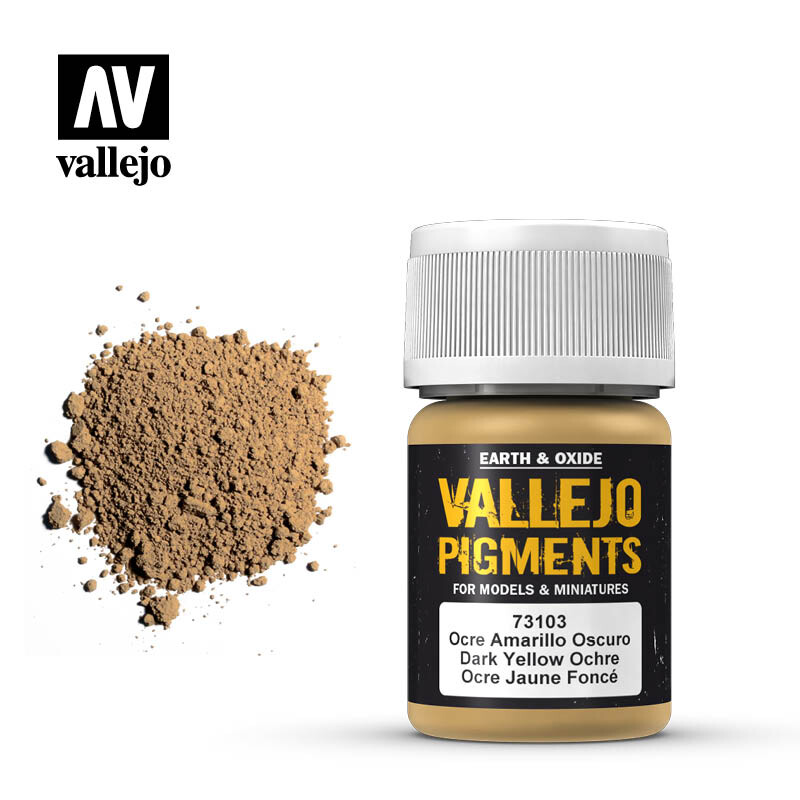 Vallejo Pigments 773103 - Dunkelgelb Ocker, 30 Ml - Bild 3