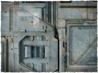 Deep Cut Studio Wargames Terrain Mat Space Hulk 44x30 inches