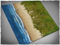 Deep Cut Studio Wargames Terrain Mat Beach 4x4