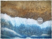 Deep Cut Studio Wargames Terrain Mat Beach 4x6 2
