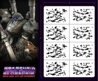 Mecha Digi Camo 1/144 Airbrush Stencil ( gallery