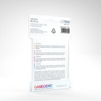 Gamegenic 50 Matte Standard Card Game Sleeves 66x91mm Clear 
