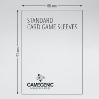 Gamegenic 50 Matte Standard Card Game Sleeves 66x91mm Clear 