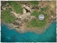 Deep Cut Studio Wargames Terrain Mat Islands 4x4 2