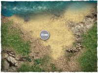 Deep Cut Studio Wargames Terrain Mat Islands 4x4 4