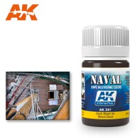 AK Interactive Dark Wash for Wood Deck 35ml