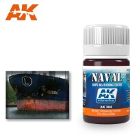 AK Interactive Brown Streaking Grime for Red Hulls 35ml