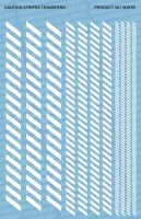 White Caution Stripes Decals gallery