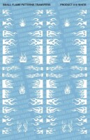 White Small Flame Patterns Decals gallery