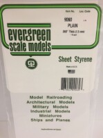 Evergreen 9060 Plasticcart Sheet Plain 150x300x1.5mm (1)