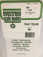 Evergreen 9080 Plasticcart Sheet Plain 150x300x2,00mm (1)