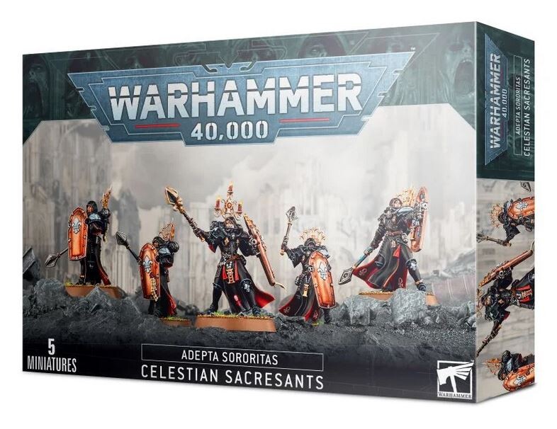 Games Workshop Schwarz Figurine Warhammer 40K - Adepta Sororitas Célestes Sacro-Saintes - Bild 3
