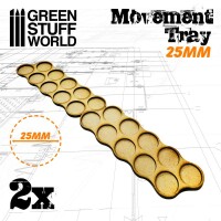 MDF Movement Trays 25mm x10 Skirmish 3