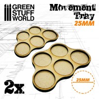 MDF Movement Trays 25mm x5 Skirmish gallery