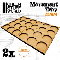 MDF Regimentsbases 25mm 4x3 Skirmish Lines 3