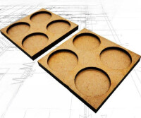MDF Regimentsbases 25mm 2x2 Skirmish Lin gallery