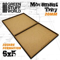 MDF Regimentsbases 20mm 6x5 Square Formation 3