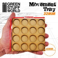 MDF Regimentsbases 32mm 4x4 Skirmish Lines 3