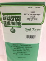 Evergreen 9903 Plasticcart Sheet Green Transparent...