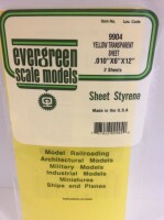 Evergreen 9904 Plasticcart Sheet Yellow Transparent...