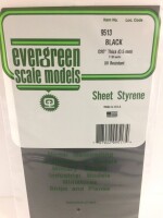 Evergreen 9513 Plasticcart Sheet Plain Black...