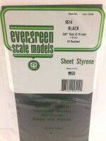 Evergreen 9514 Plasticcart Sheet Plain Black...
