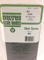 Evergreen 9515 Plasticcart Sheet Plain Black...