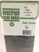 Evergreen 9517 Plasticcart Sheet Plain Black...