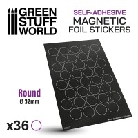 Magnetbases Rund 32mm 36x selbstklebend gallery