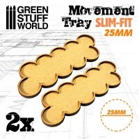 MDF Movement Trays 25mm x10 Slim-Fit Skirmish 1