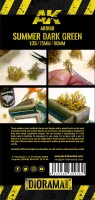 AK Interactive Summer Dark Green Shrubberies 75mm 90mm 1:32 