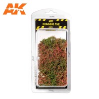 AK Interactive Blomming Pink Shrubberies 75mm 90mm 1:32 1:35