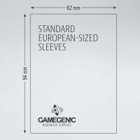 Gamegenic 50 Matte Standard European Sized Sleeves 62x94mm C