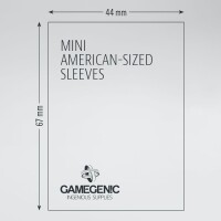Gamegenic 50 Matte Mini American Sized Boardgame Sleeves 44x