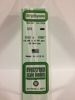 Evergreen 101 Plasticcart Strip 0,25x0,75x350mm (10)