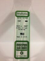 Evergreen 102 Plasticcart Strip 0,25x1,0x350mm (10)