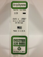 Evergreen 119 Plasticcart Strip 0,38x6,3x350mm (10) 1