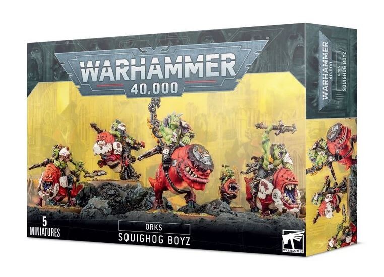 Games Workshop Unisex Rot Figurine Warhammer 40K - Orks Boyz Sur Squigliers - Bild 4