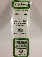 Evergreen 179 Plasticcart Strip 2,5x6,3x350mm (6) 1