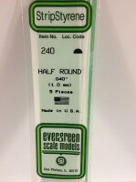 Evergreen 240 Plasticcart Half Round &empty; 1,0 (5)