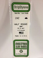 Evergreen 242 Plasticcart Half Round &empty; 2,0 (4)