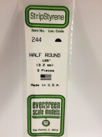 Evergreen 244 Plasticcart Half Round &empty; 3,2 (3)